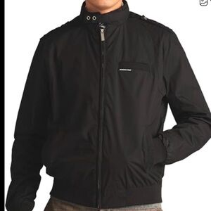 Vintage 90’s Members Only Jacket black Mens Large zip up
Bomber